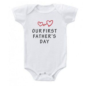 Toddlers Newborn Baby Fashion Girls Boys Casual Basic Short Sleeve Happy Father's Day Print Bodysuit