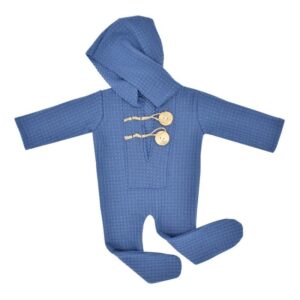 Toddlers Newborn Baby Fashion Girls Boys Photography Long Sleeve Solid Color Jumpsuit