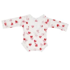Toddlers Newborn Baby Fashion Girls Photography Long Sleeve Flower Bodysuit