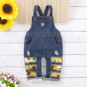 Toddlers Newborn Baby Fashion Girls Sleeveless Sunflower Suspenders