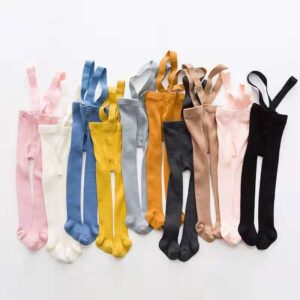 Toddler Baby Infant Girls Boys Leggings Adjustable Straps Jumpsuit