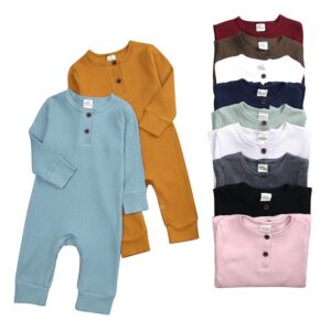 Toddler Baby Infant Girls Boys Long Sleeves Jumpsuit