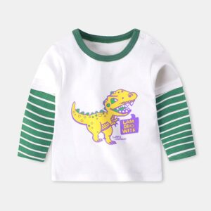 Kids Baby Girl Boy Fashion Cotton Cartoon Long Sleeve T-Shirt