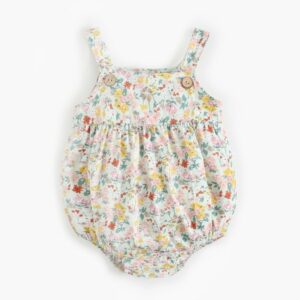 Baby Girl Fashion Cute Tiny Flower Sling Romper