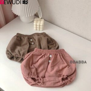 Baby Basic Solid Color Elastic Basic Shorts