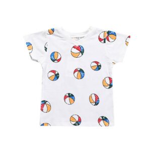 Kids Casual Round Neck Short Sleeve Cartoon Pattern Loose T-Shirt