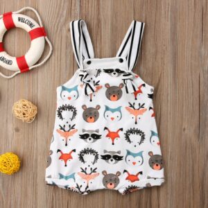 Baby Cute Cartoon Animal Slip Romper