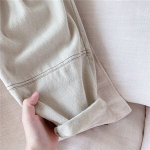 Kids Casual Solid Color Elastic Loose Pants