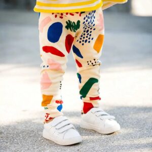 Kids Casual Geometric All Over Print Pants