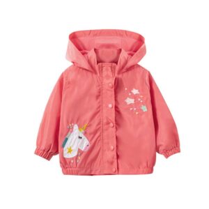 Girls Fashion Cartoon Long Sleeve Hooded Jacket