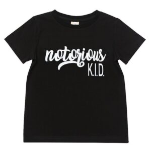 Kids Simple Letter Pattern Casual T-Shirt