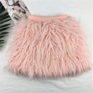 Girls Solid Color Fluffy Skirt