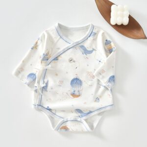 Kids Baby Boys Girls Cute Sweet Animals Print Long Sleeve Round Neck Romper