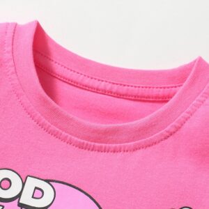 Girls Fashion Casual Cartoon Printed Short-Sleeve T-Shirt