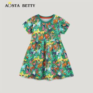 Summer Girls Fashion Printed Dress