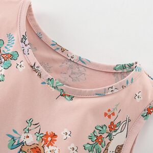 Girls Fashion Printed Sleeveless Dress