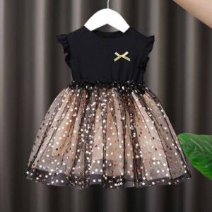Kids Toddler Girls Casual Cute Sleeveless Mesh Dress