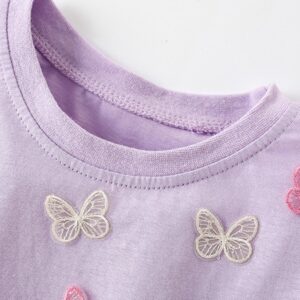 Children Fashion Butterfly Short-Sleeved T-Shirt