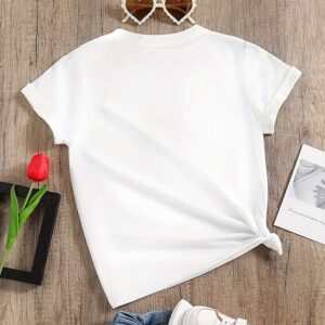 Kids Toddler Girls Casual Hawaiian Style Floral Short Sleeve T-Shirt