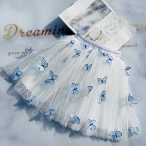 Girls Fashion Butterfly Mesh Tutu Skirt