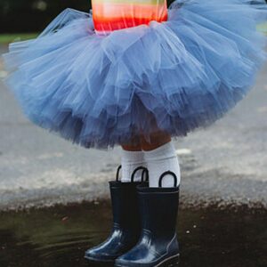 Toddler Girl Dancing Costume Ballet Tutu Poncho Skirt