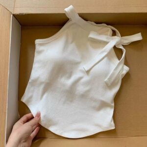 Summer Girls Lace-Up Neck Camisole