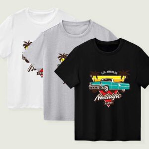 Kids Toddler Boys Girls Car Print Short Sleeve T-Shirt