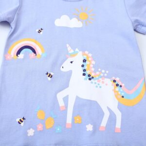 Kids Toddler Girls Casual Cute Short Sleeve T-Shirt