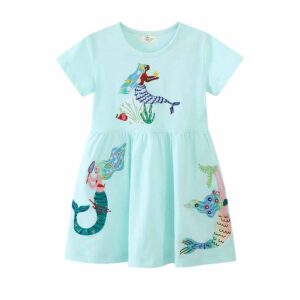 Kids Toddler Girls Casual Cute Short Sleeve Dress