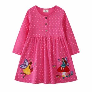Kids Toddler Girls Casual Cute Long Sleeve Dress
