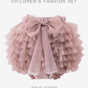 Toddler Girl Princess Summer Culottes Mesh Skirt