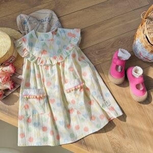 Kids Toddler Girls Casual Cute Heart Print Dress