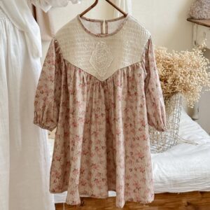 Kids Toddler Girls Cute Floral Sleeve Long Dress