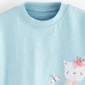 Kids Toddler Girls Casual Cute Short Sleeve T-Shirt