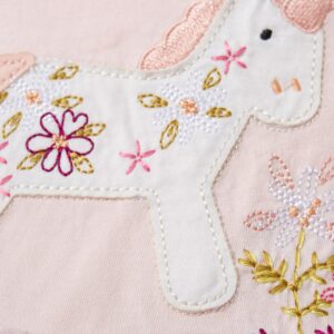 Kids Toddler Girls Casual Cute Cartoon Print Fluttering Sleeve Round Neck Mesh Dress