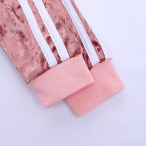 Kids Toddler Boys Girls Casual Gold Velvet Long Sleeve Sweatshirts Pants Sets