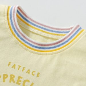 Kids Toddler Girls Casual Cute Print Short Sleeve Round Neck T-Shirt