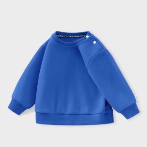 Kids Toddler Boys Girls Casual Basic Solid Color Long Sleeve Sweatshirts