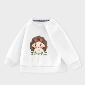 Kids Toddler Girls Spring Autumn Casual Cute Cartoon Print Long Sleeve Sweatshirts