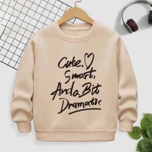 Kids Toddler Boys Girls Casual Cute Alphabet Print Fleeces Long Sleeve Sweatshirts