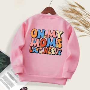Kids Toddler Boys Girls Casual Cute Alphabet Print Fleeces Long Sleeve Sweatshirts