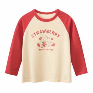Kids Toddler Big Girls Casual Cute Cartoon Bunny Alphabet Print Long Sleeve T-Shirt