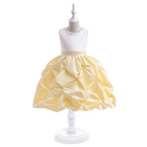 Kids Toddler Big Girls Casual Party Colorblock Sleeveless Tutu Dress