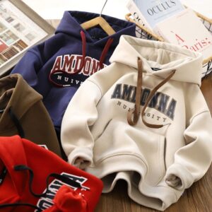 Kids Toddler Big Boys Girls Casual Cute Letter Print Long Sleeve Hoodies