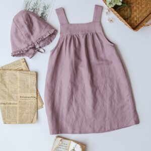 Kids Toddler Girls Casual Cute Solid Color Sleeveless Strap Dress