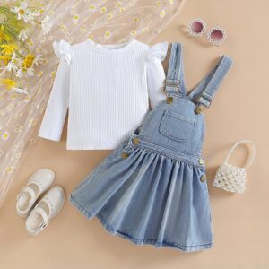 Kids Girl Fashion Denim Two-Piece Set