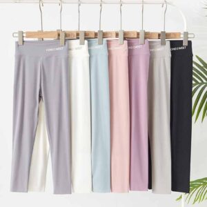 Kids Toddler Big Girls Summer Fashion Casual Basic Solid Color Tight Leggings Pants