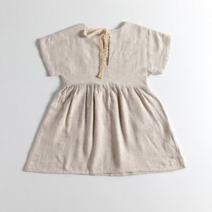 Kids Toddler Girls Summer Casual Cute Basic Solid Color Short Sleeve Dress