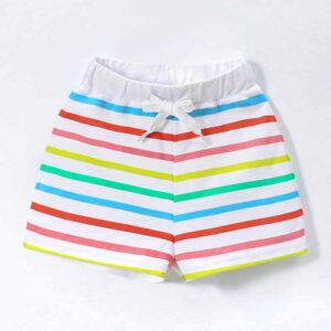 Kids Toddler Boys Girls Casual Cute Rainbow Stripe Print Shorts