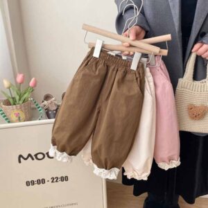 Kids Toddler Big Girls Fashion Casual Solid Color Pants